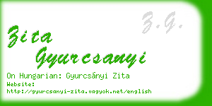 zita gyurcsanyi business card